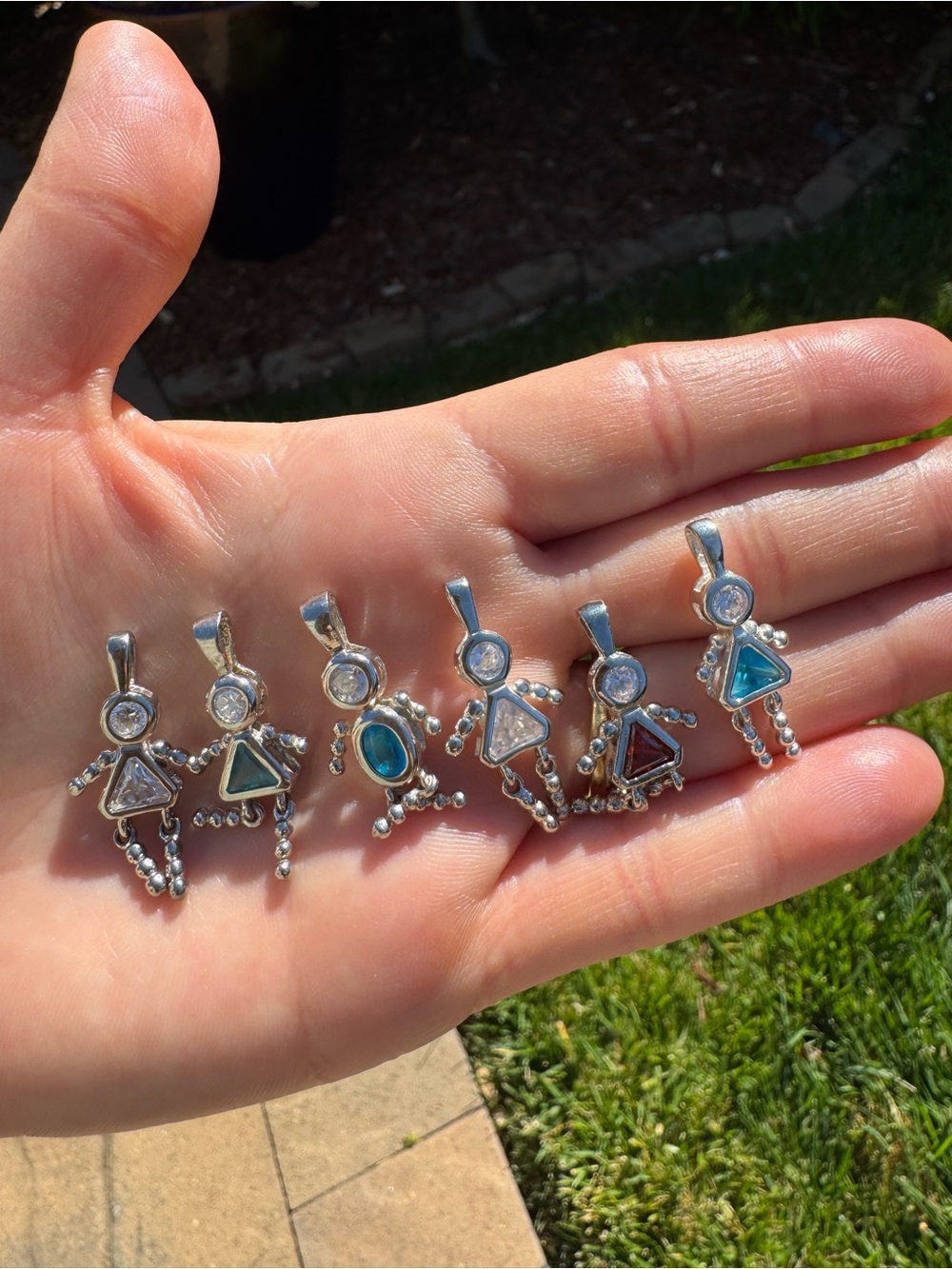 Birthstone charms